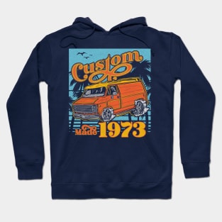 Retro Van Custom Made 1973 Dad's Birthday Vintage Hoodie